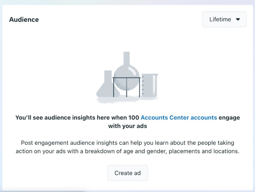 Go to the Audiences section of Meta Business Suite.