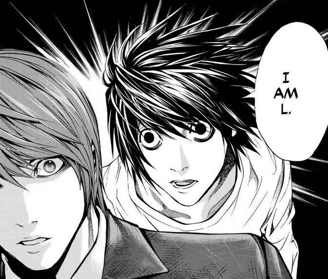 L revealing his identity to Light for the first time from death note