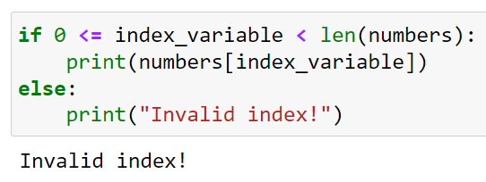 Fixing the List Index Out of Range Error