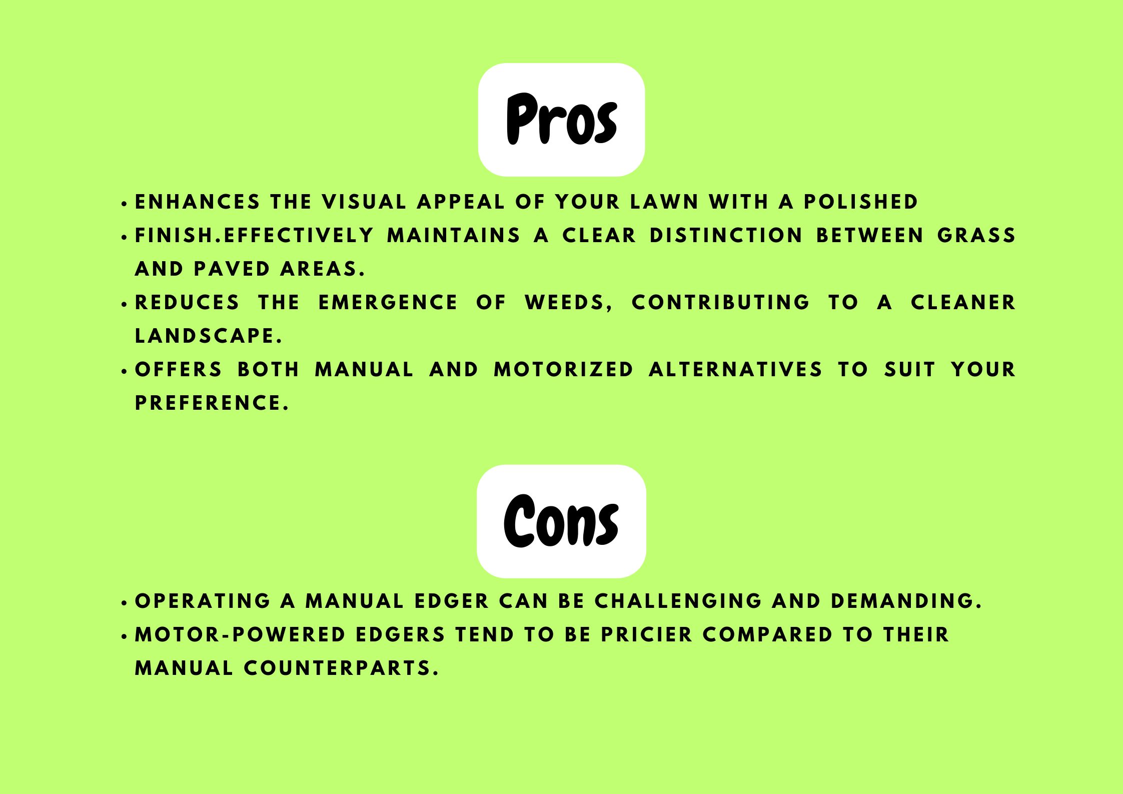 edger pros and cons