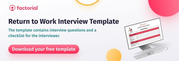 Download a free return to work interview template 