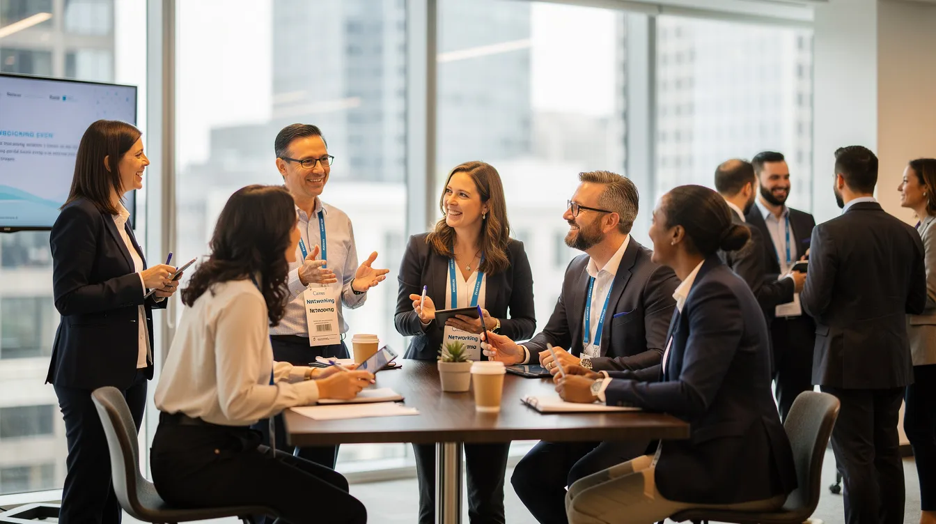 A diverse group of cybersecurity professionals is engaged in a lively discussion about career paths and opportunities in the cybersecurity field, highlighting the importance of training and resources available for veterans transitioning to these highly sought-after careers. They share insights on the job market, VA benefits, and the skills needed to succeed in cybersecurity roles.