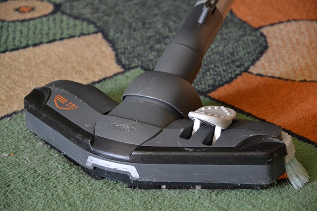 Home vacuum cleaning carpet