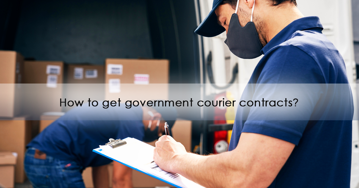 How can couriers get government contracts?