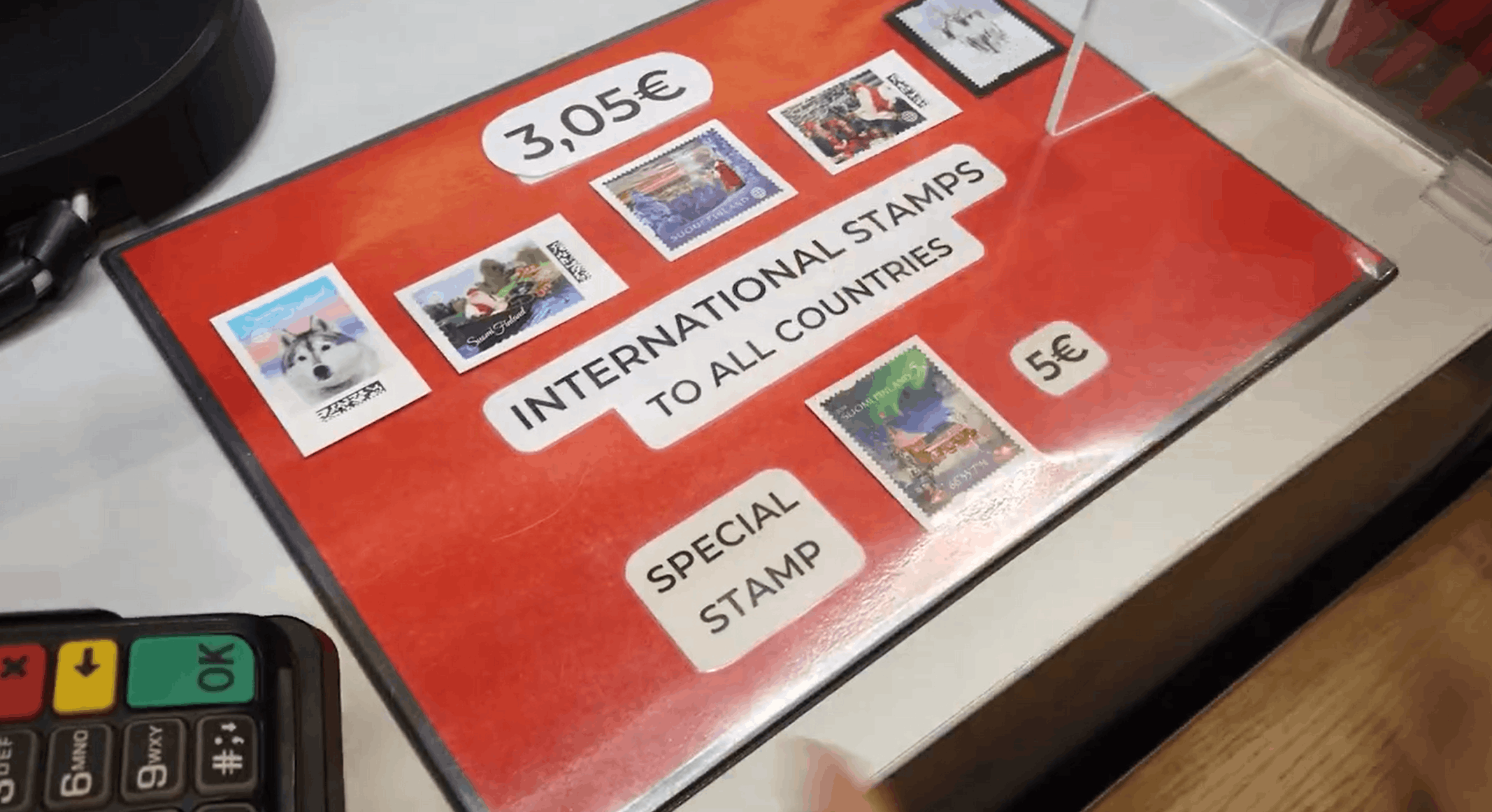 Auswahl der Briefmarken