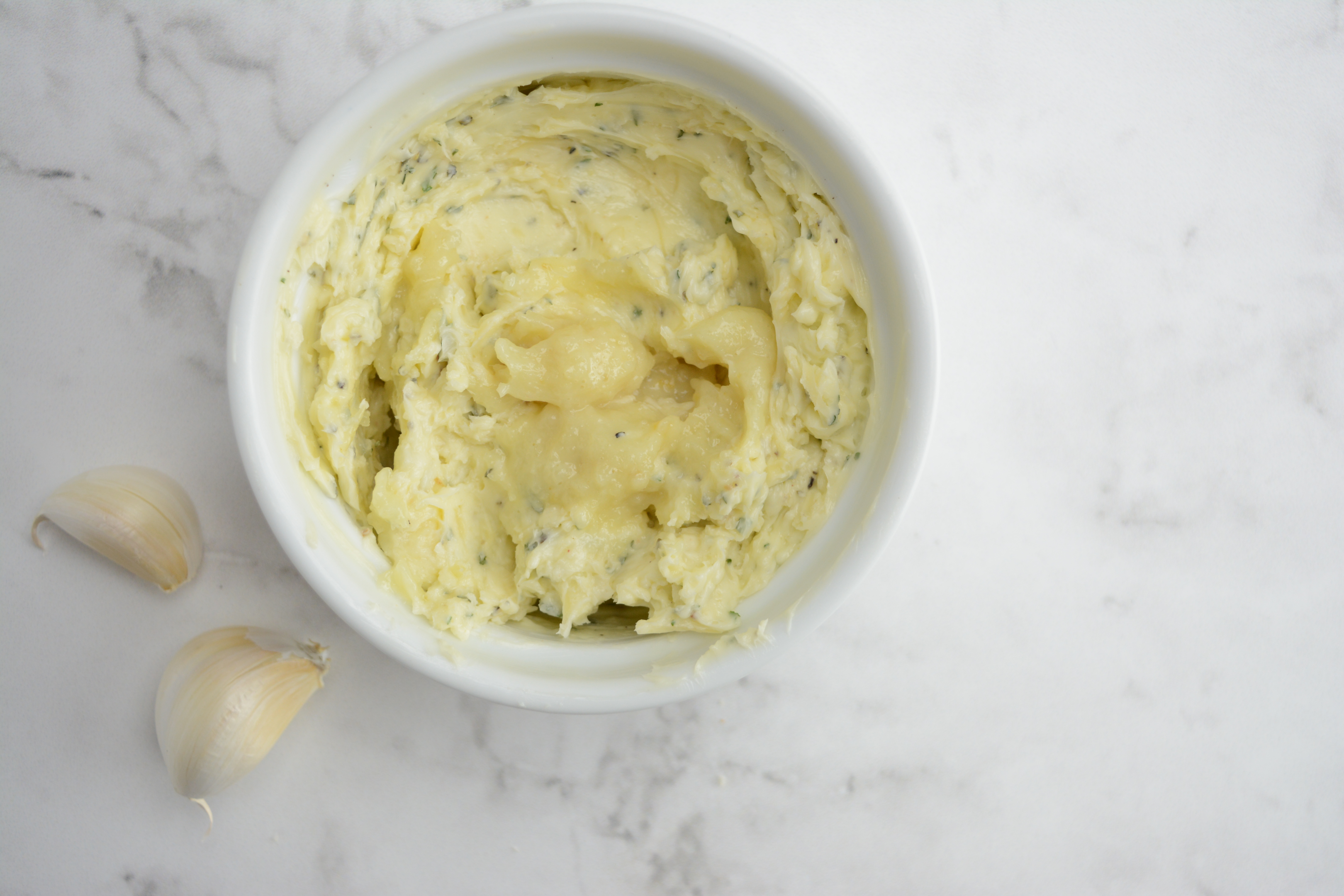 garlic and butter mixture.