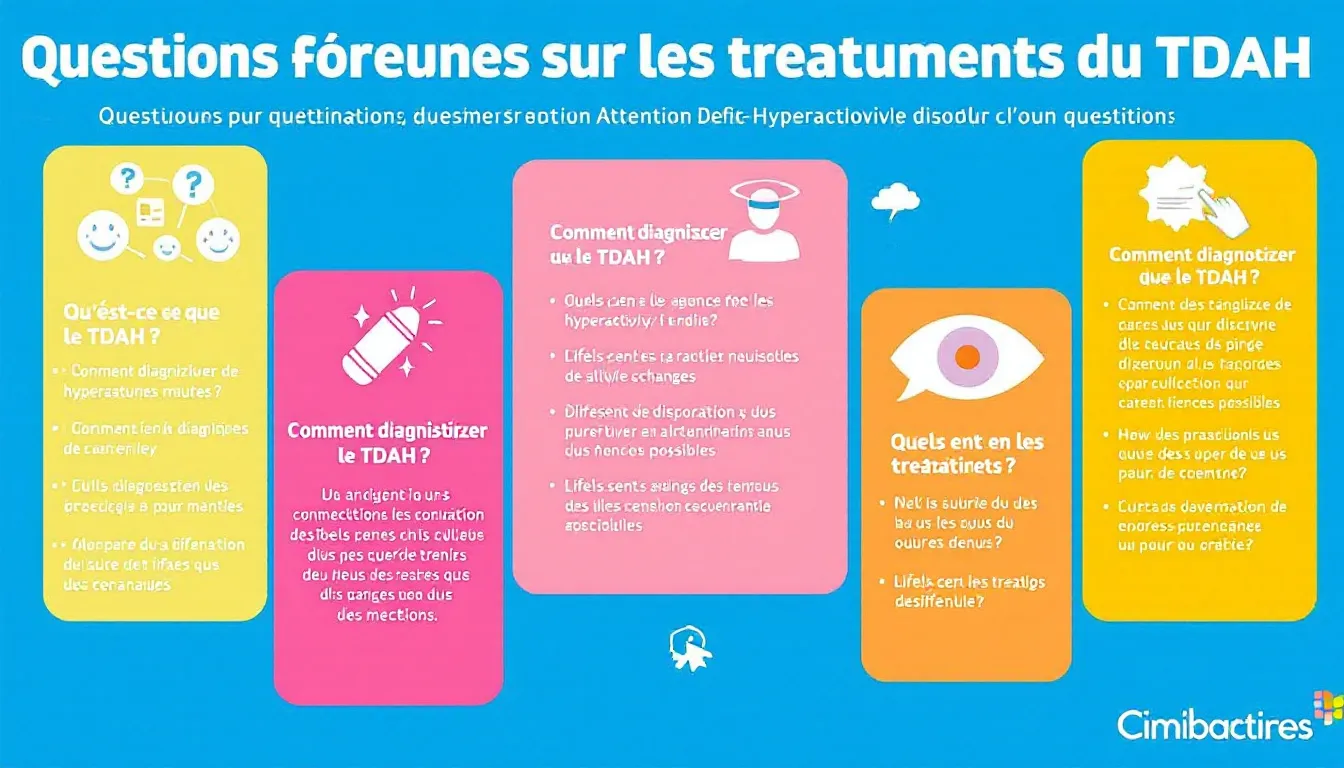 Questions fréquentes sur les traitements du TDAH, abordant les préoccupations des parents.