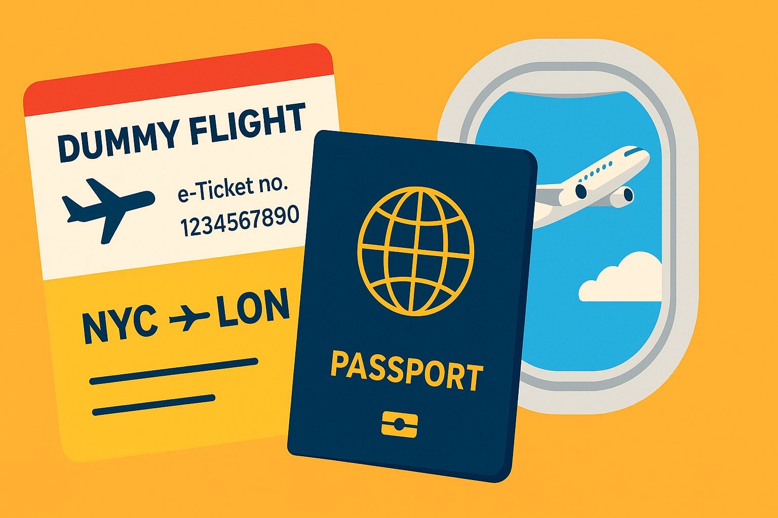 Process of creating a dummy ticket for Turkey visa