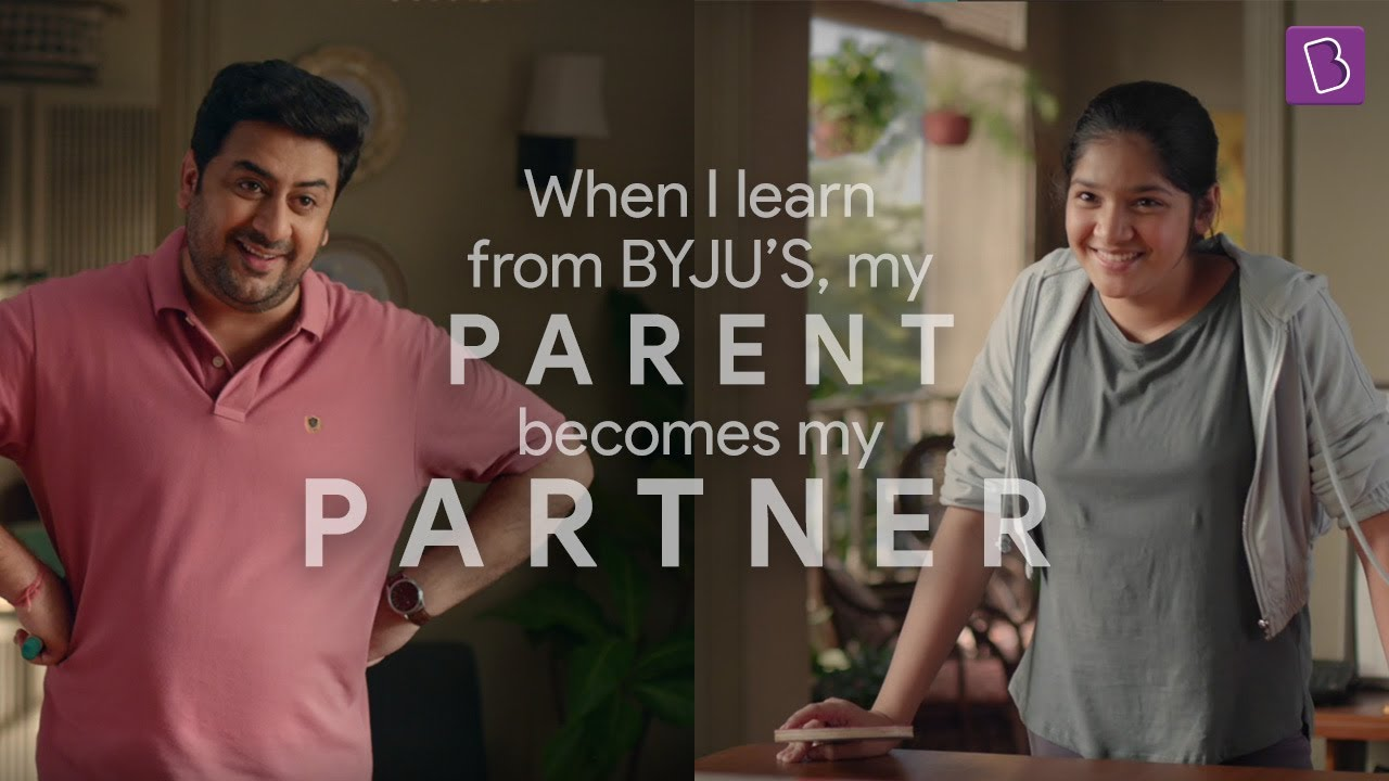 Byju's poster for their target audience 