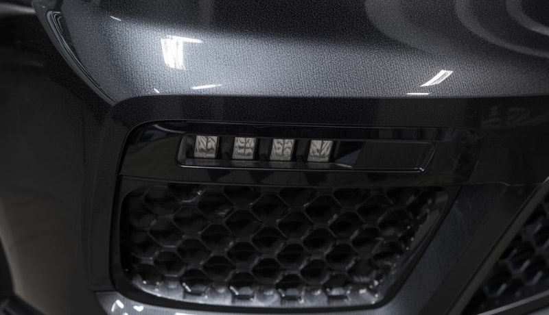 Calendered vinyl wrap on car