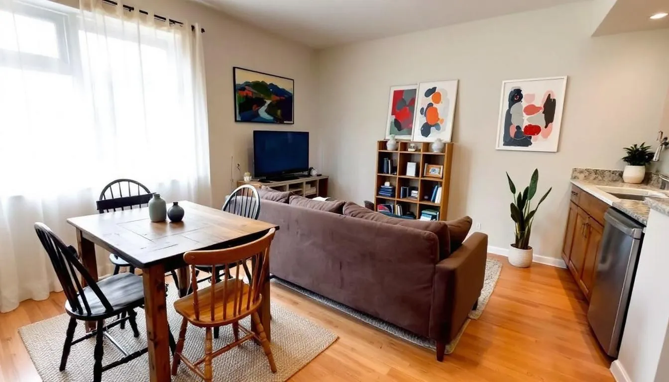 An image depicting a cozy AirBNB vacation rental with inviting decor, showcasing a living space that could generate rental income. The scene emphasizes the potential for passive income and highlights the importance of understanding rental income taxed under current tax laws.