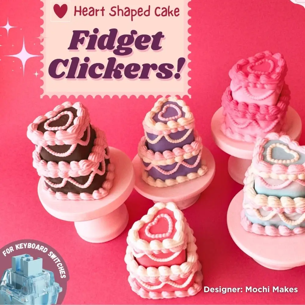 clickable buttons in the shape of ping wedding cakes