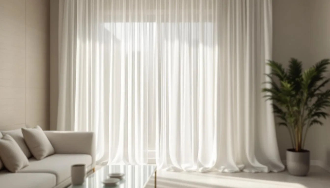 A beautifully cleaned curtain enhancing the aesthetics of a room.