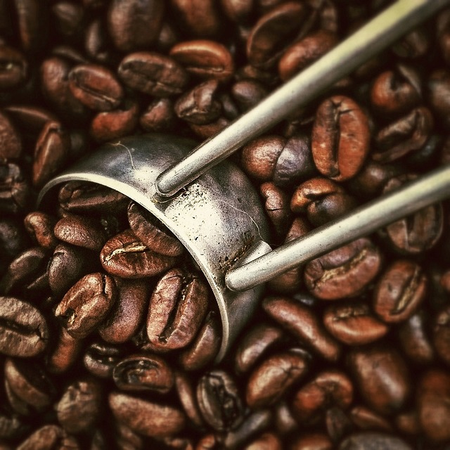 coffee, coffee beans, scoop