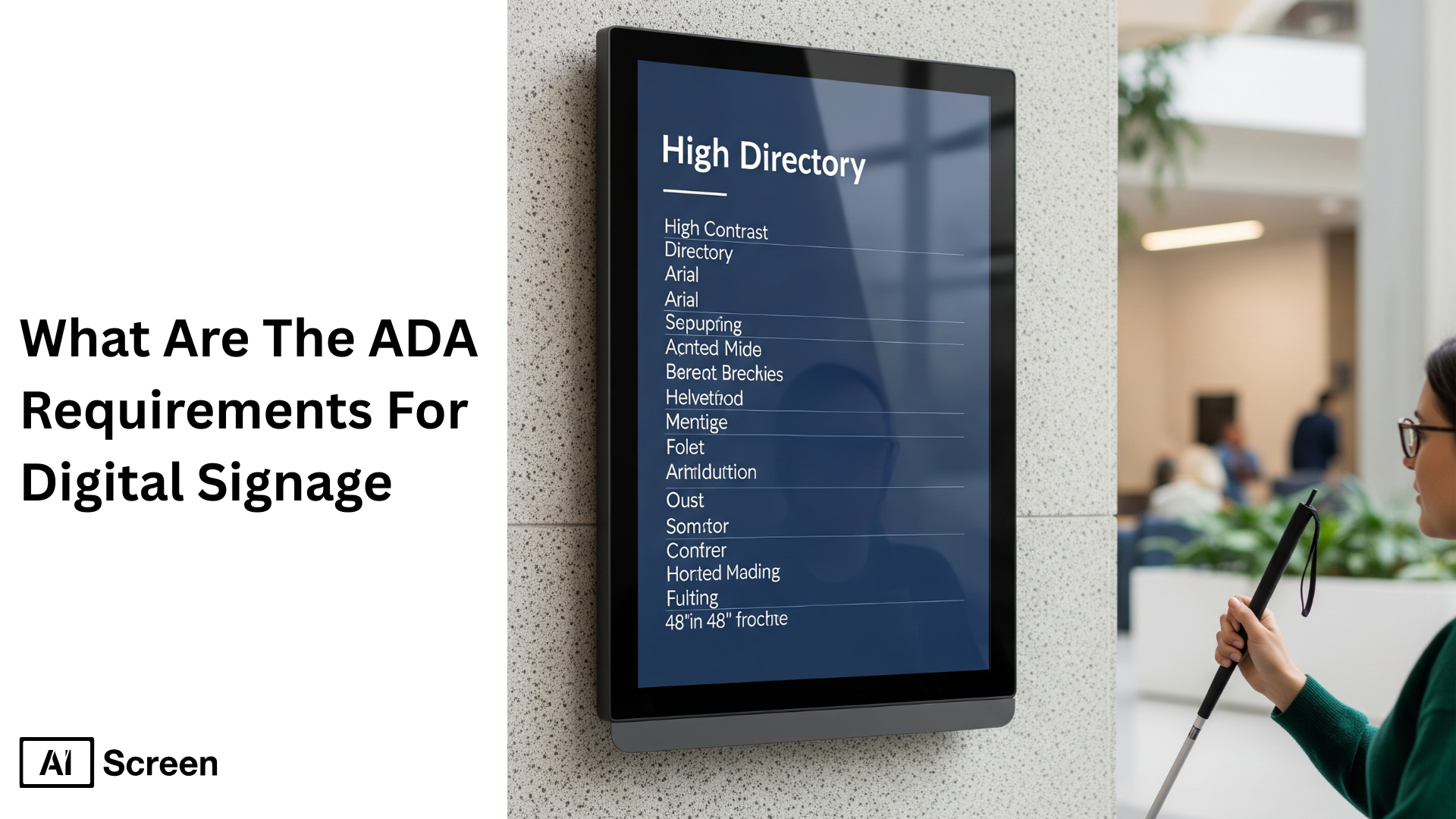 What Are the ADA Digital Signage Requirements 1 ada compliance for digital signage and accessibility guidelines