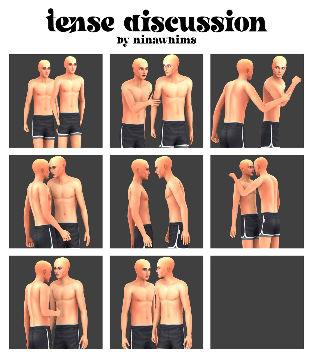 Tense Discussion Pose Pack