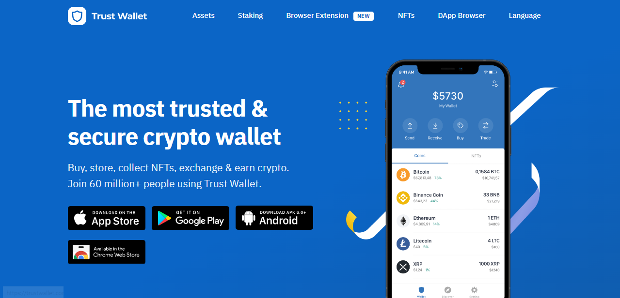 Trust Wallet to Store Crypto