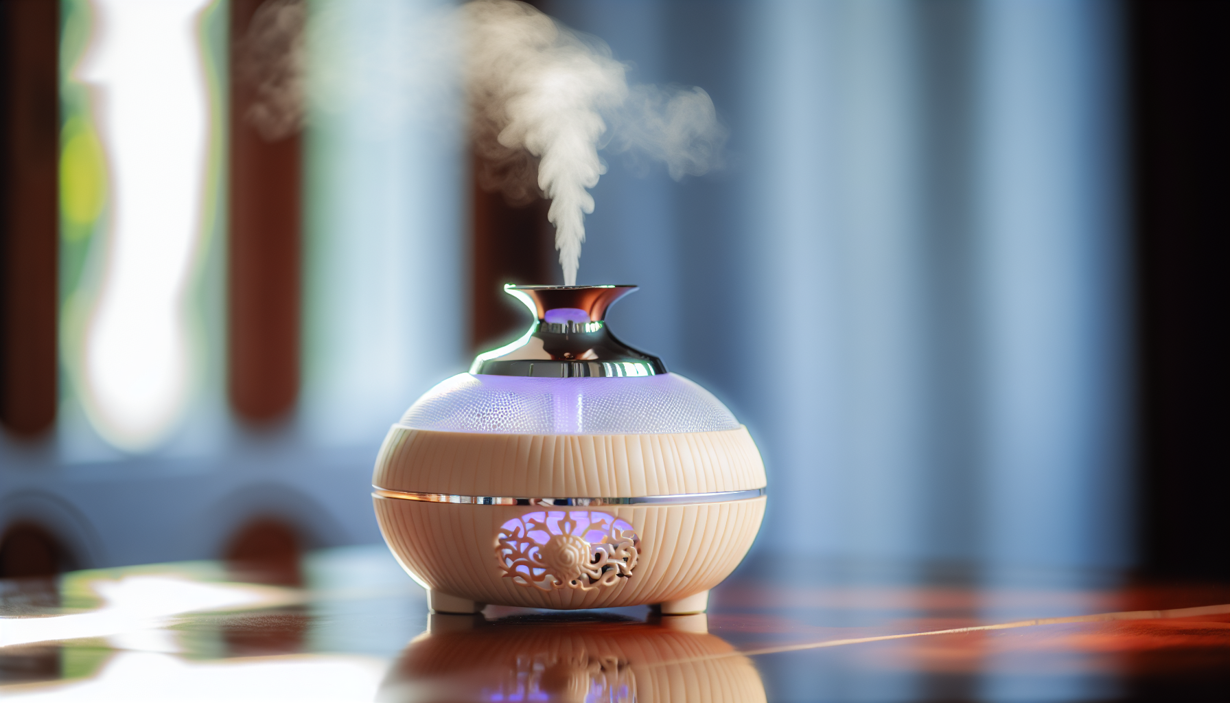 Aromatherapy diffuser with lavender essential oil