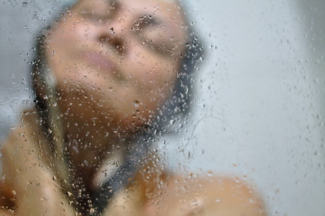woman, bath, wet