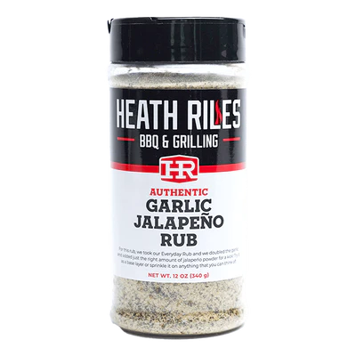 Heath Riles Garlic Jalapeno Rub - 12 oz