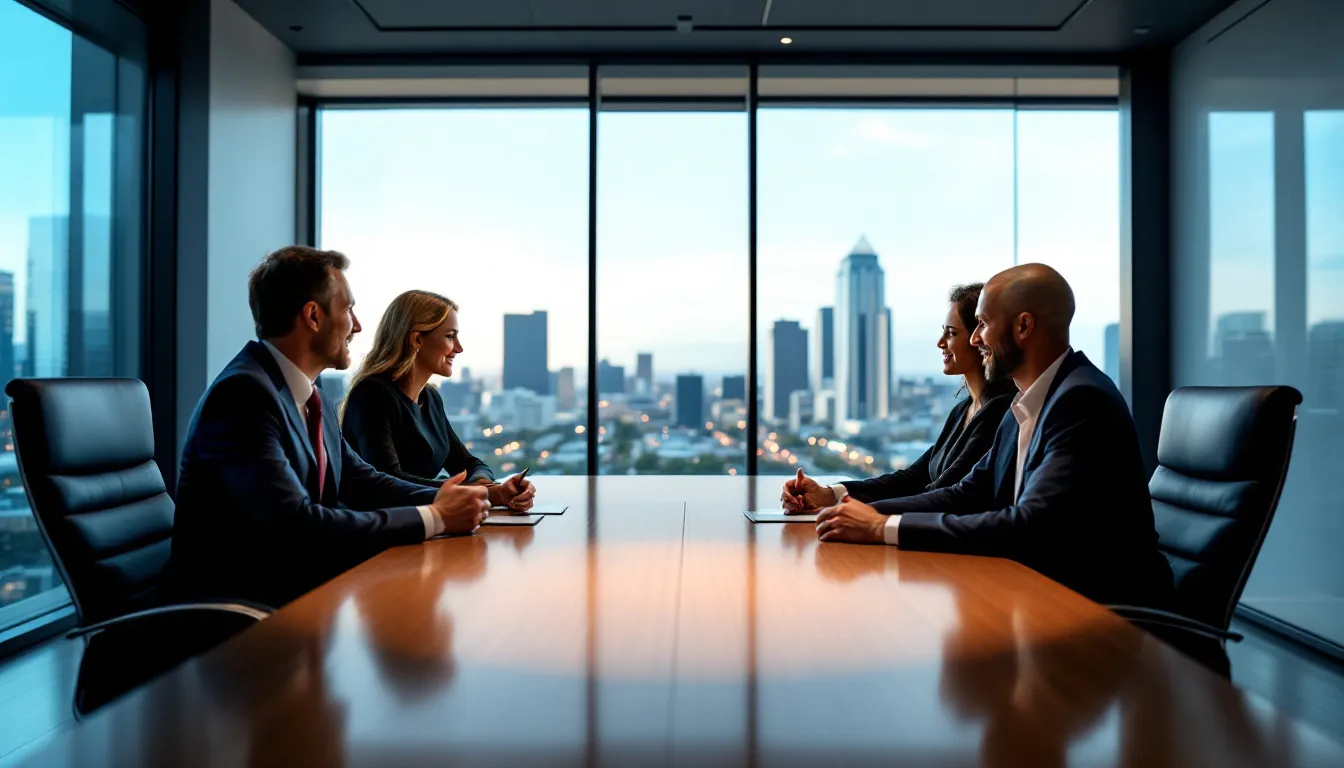 A mediation session between family members regarding estate disputes.