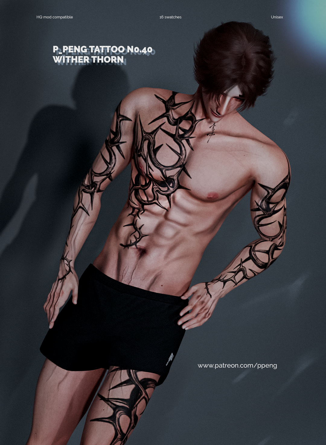 P.PENG Tattoo N0.40 Wither Thorn