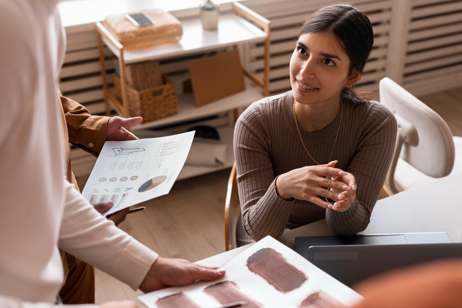 Woman validating product ideas to sell online.
