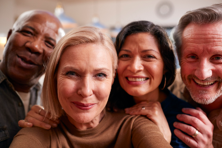 An image of a group of male and female friends.