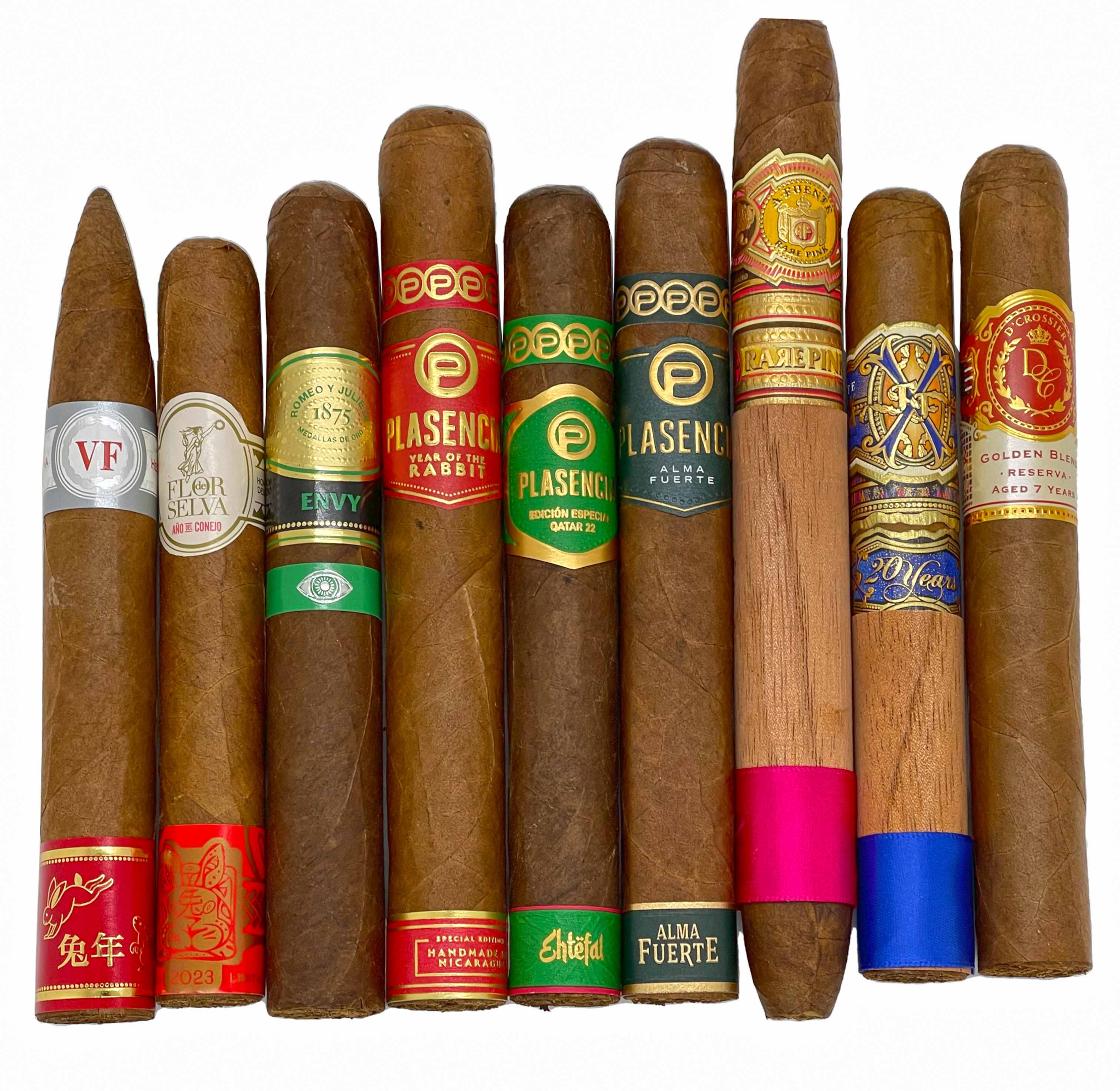 A variety of unique cigar flavors