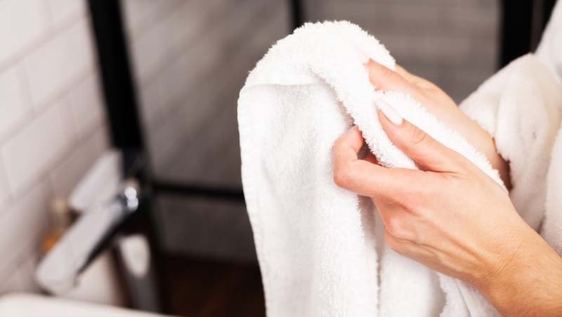 White hand towel
