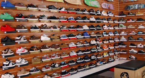Skateboarding Shoes Display | Sale | Globe | Emerica | Adidas | Vans | DC Shoes