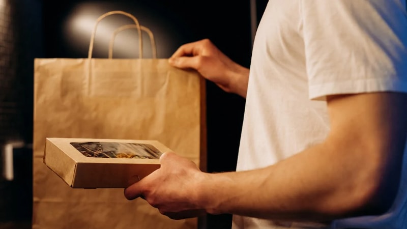 Example of biodegradable packaging