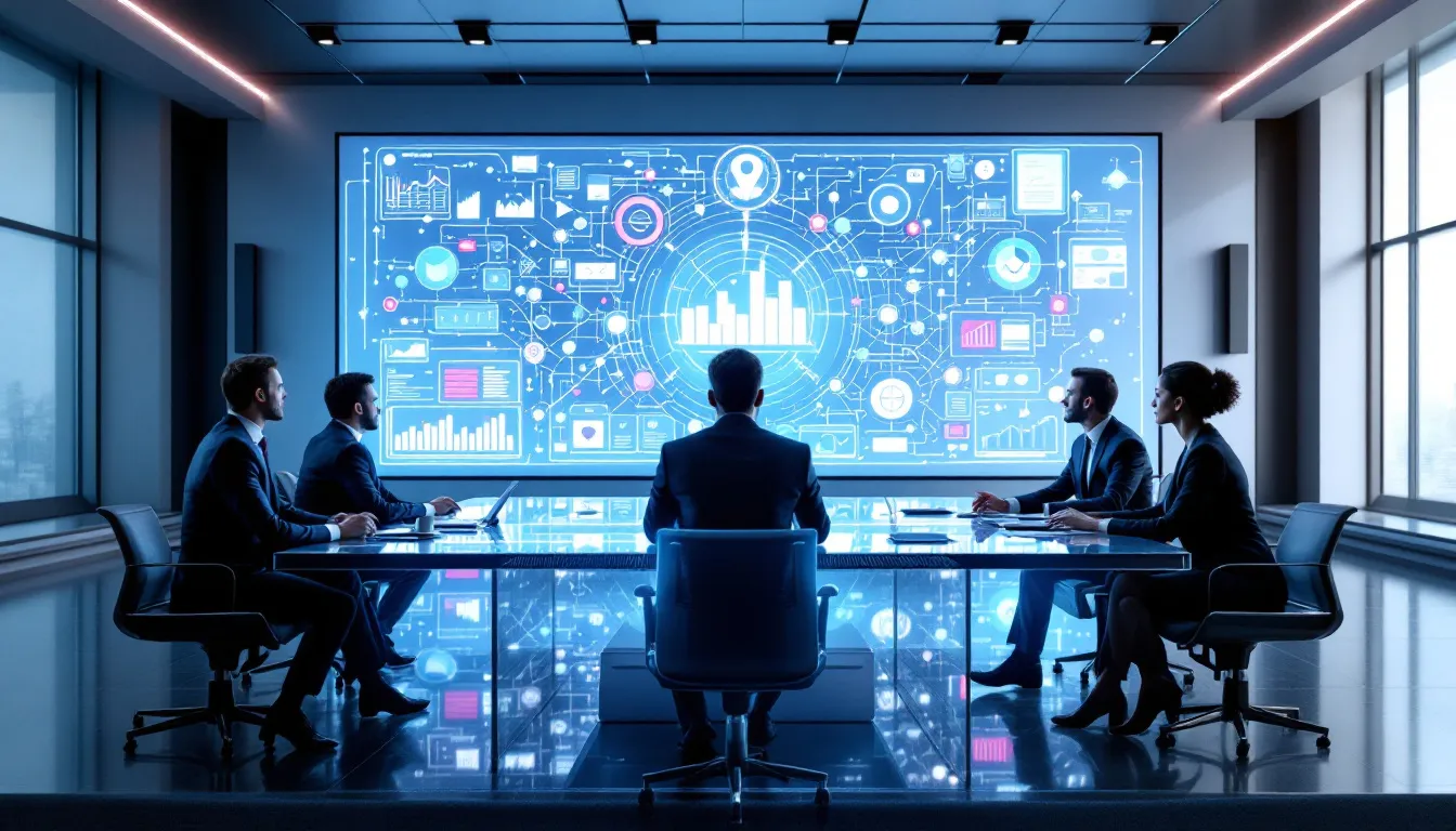 A strategic planning session for successful integration initiatives led by business leaders.