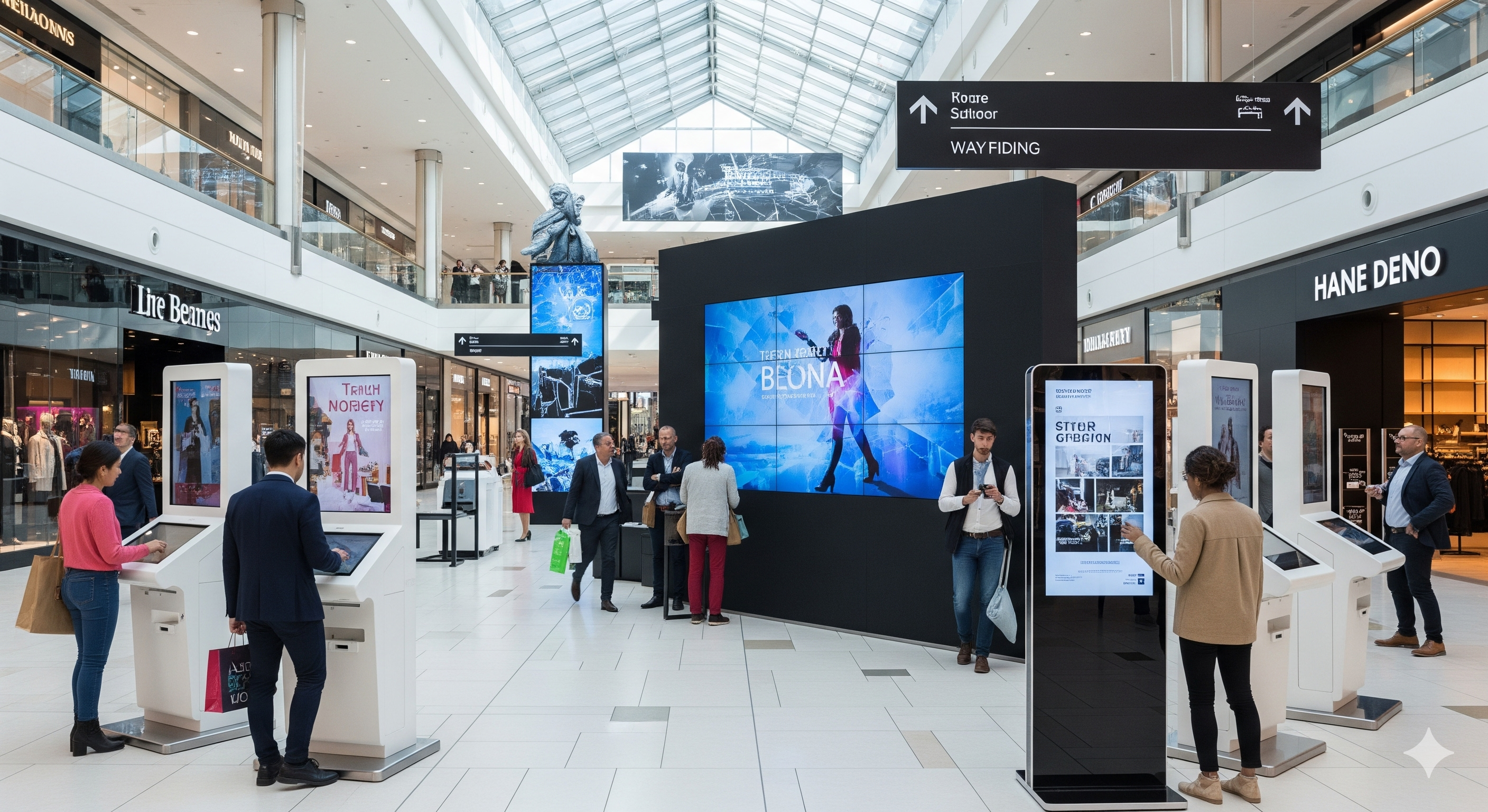 digital signage helps bring new life to shopping malls