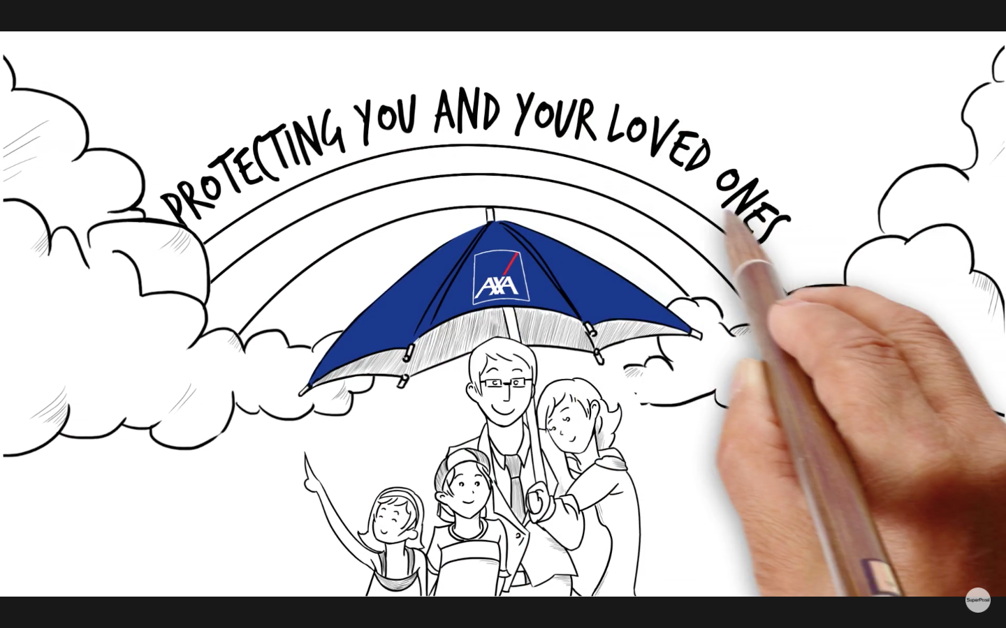 AXA Protecting You And Your Loved Ones the Storyboard animation by SuperPixel