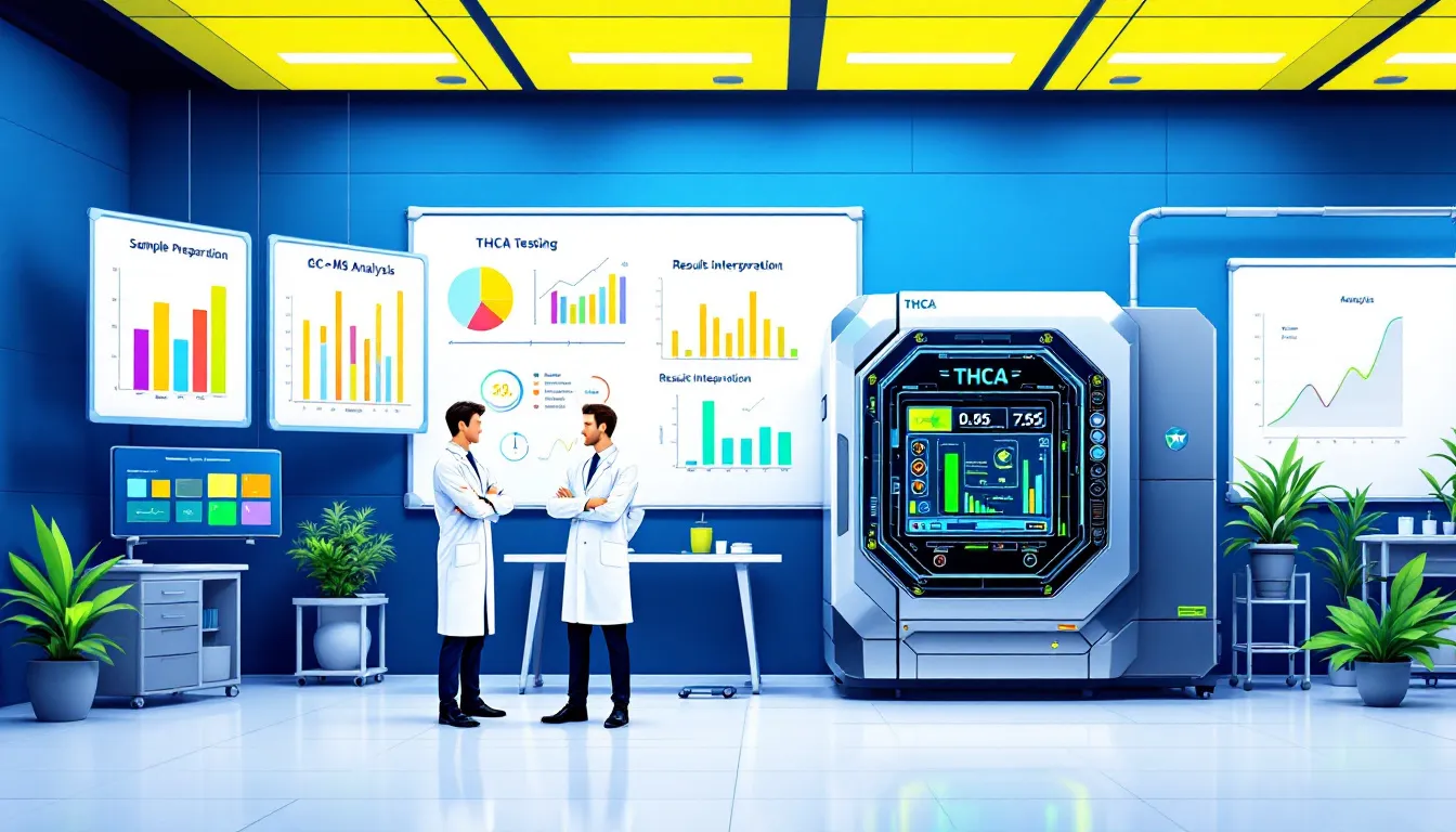 A laboratory setting where THCA testing is conducted.