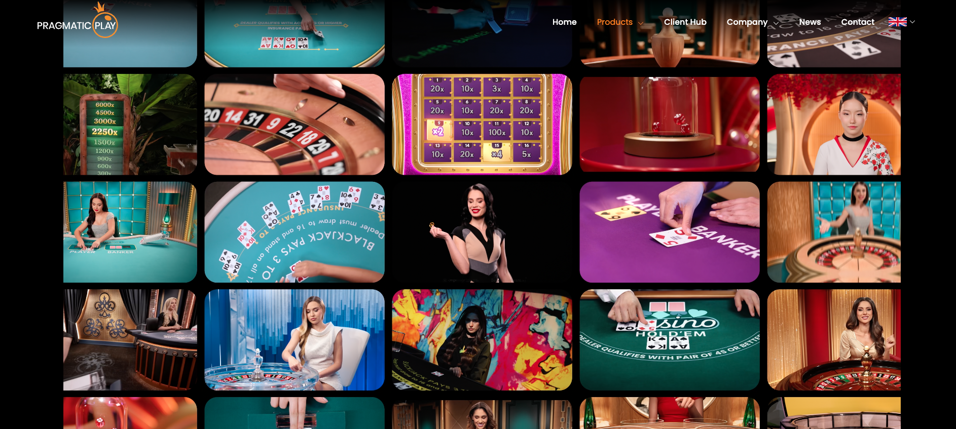 Pragmatic Play Live casino-aanbod met roulette, blackjack, baccarat en live dealers.