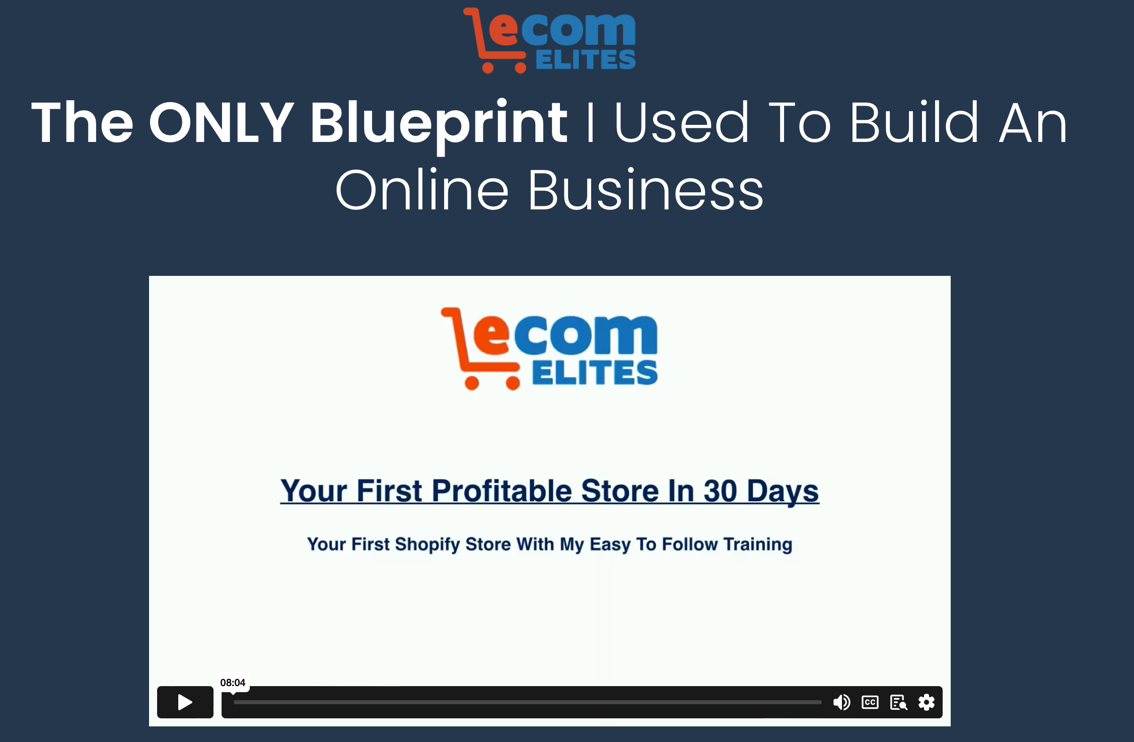 dropshipping course - ecom elites 