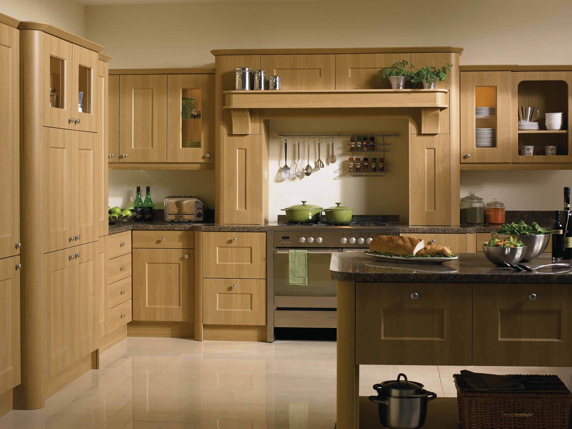 open plan kitchen