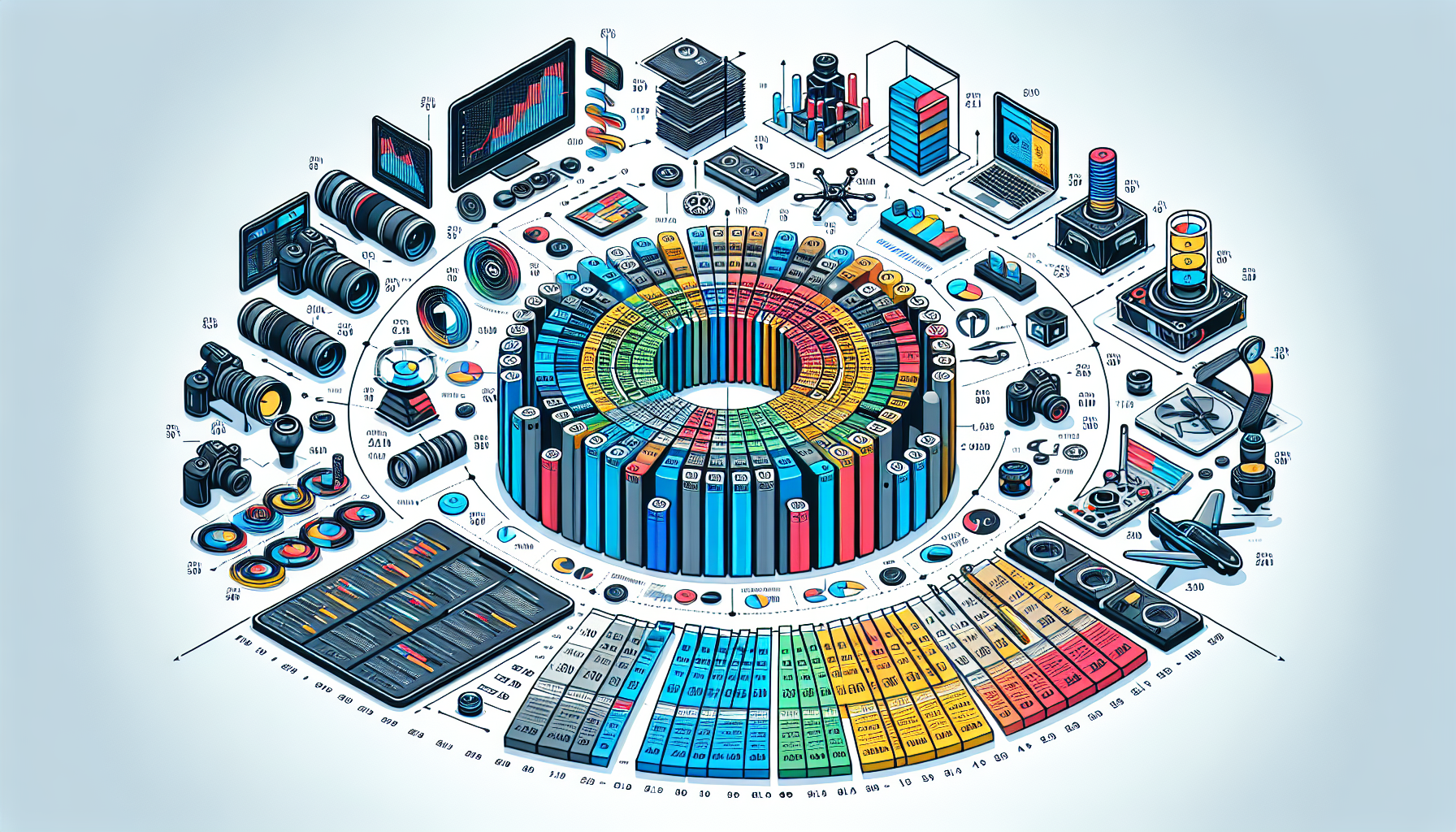 An illustration depicting cost considerations for future corporate video production.