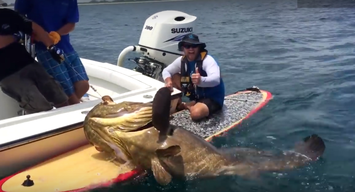 fishing on a paddle board