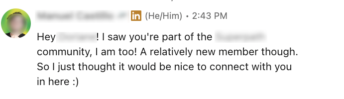 Community tie-in example