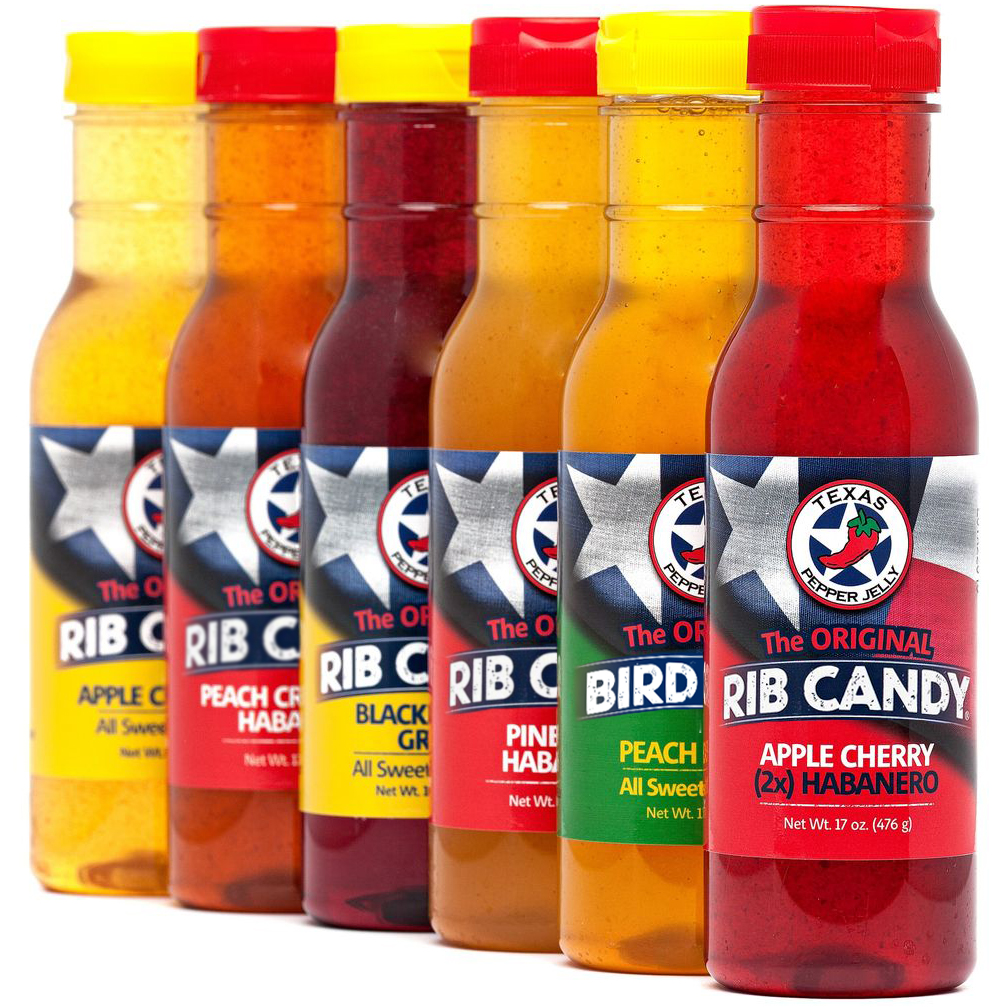Texas Pepper Jelly Rib Candy - 6 Pack Bundle