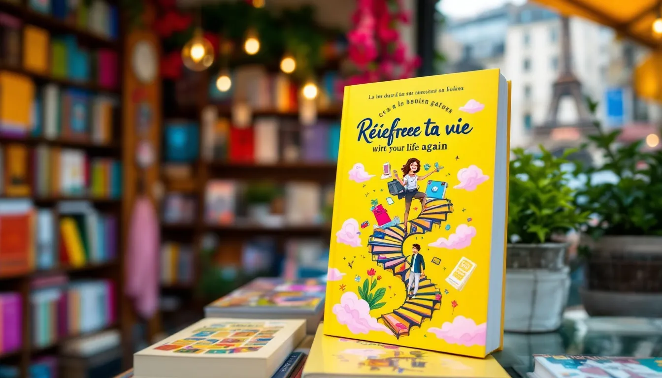 A self published book displayed prominently in a local bookstore, illustrating the concept of returnable books.