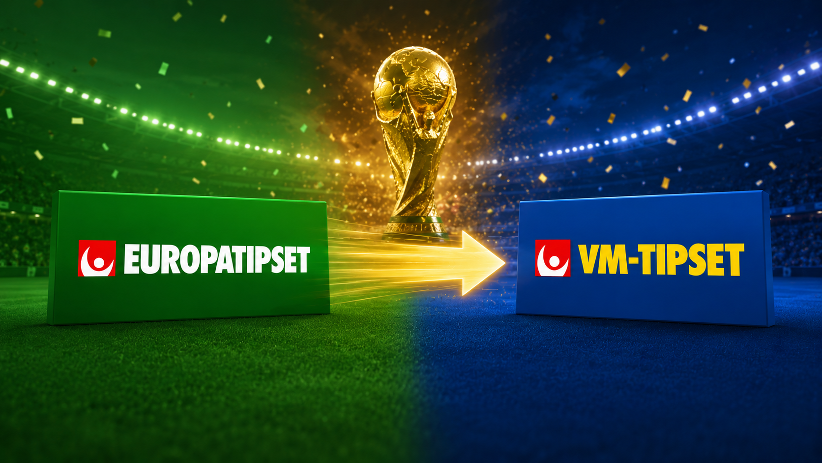 Europatipset ersätts av VM-tipset under Fotbolls-VM 2026 med 13 VM-matcher och 5 miljoner i jackpot per omgång.