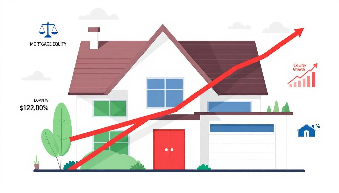 Imagem representativa do conceito de home equity, mostrando um imóvel como garantia.