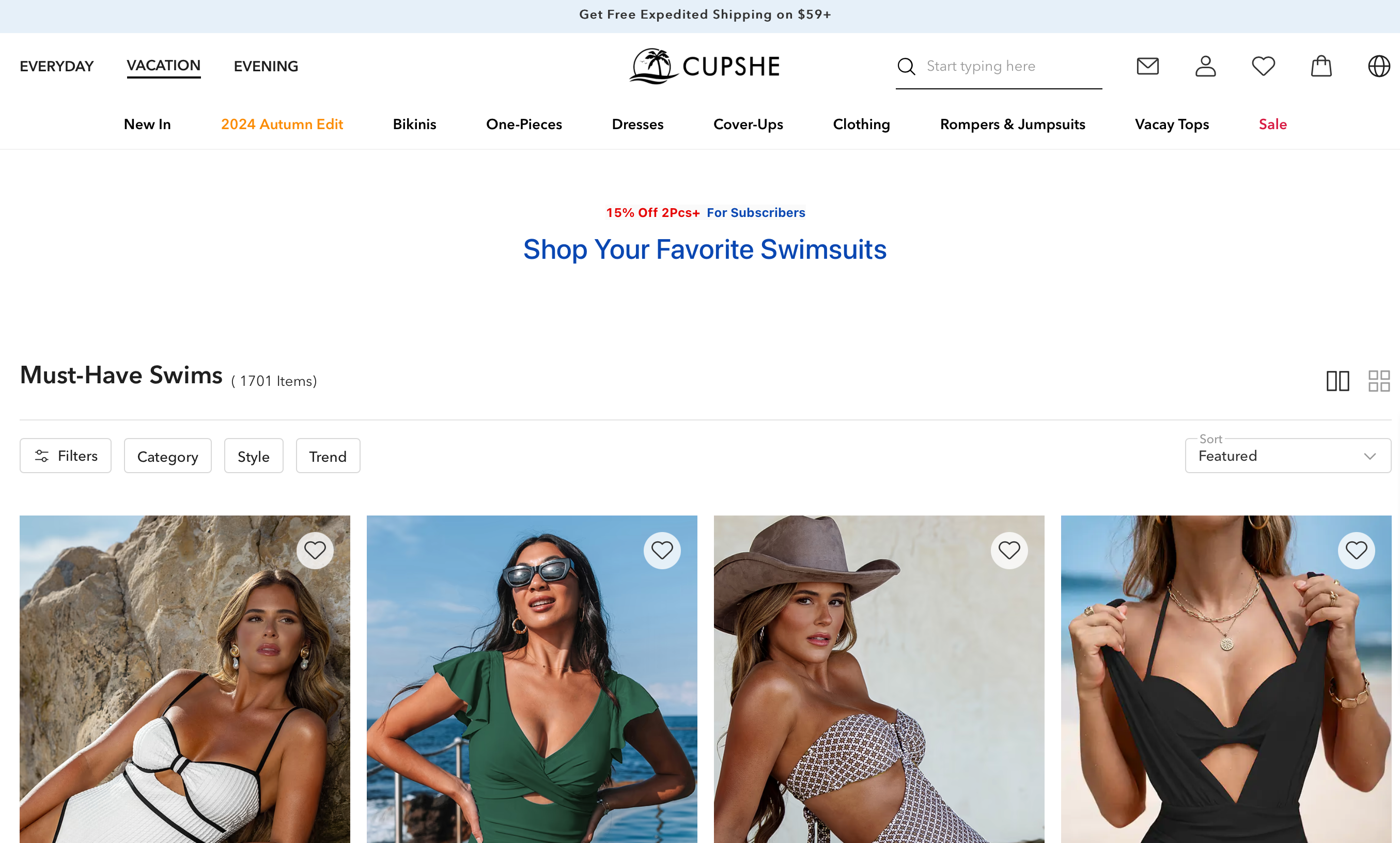 dropshipping store - cupshe 