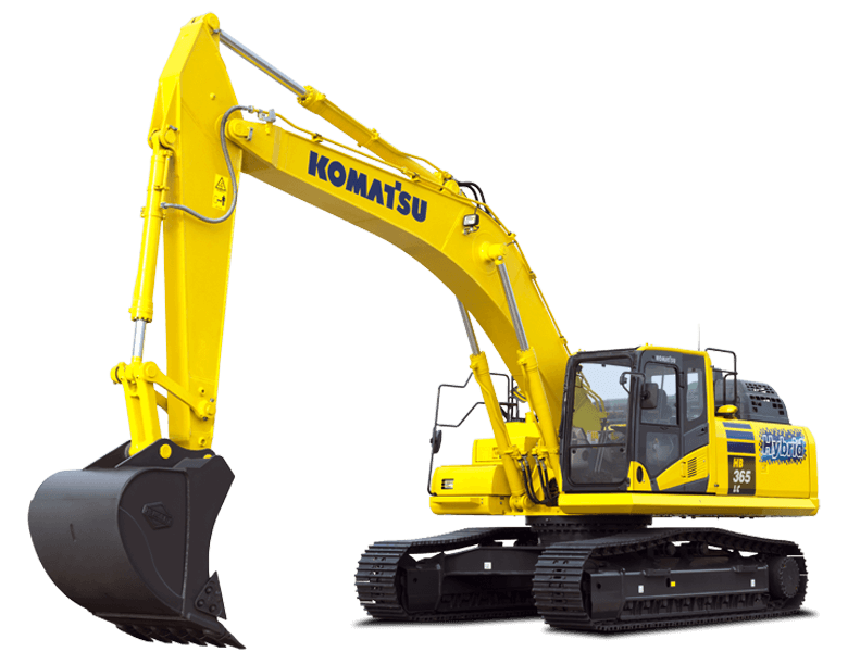 Komatsu with comfortable cab