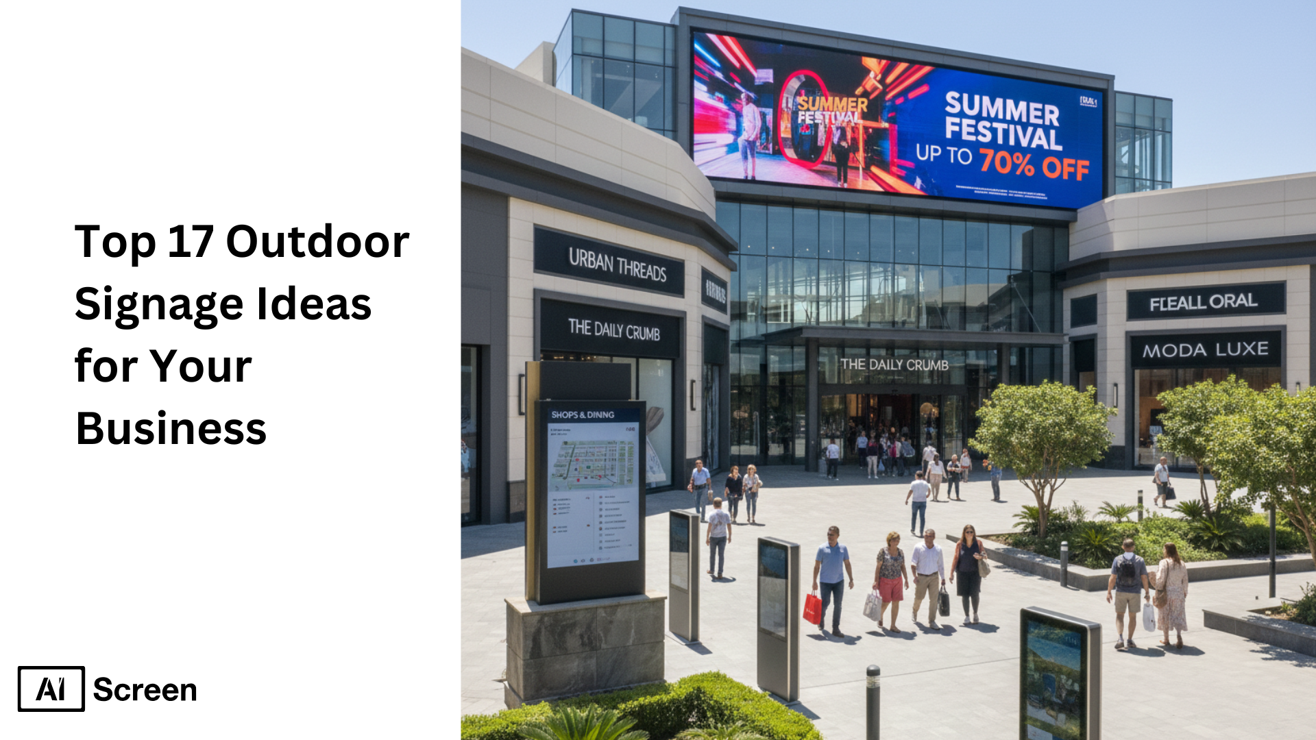 creative outdoor business signage