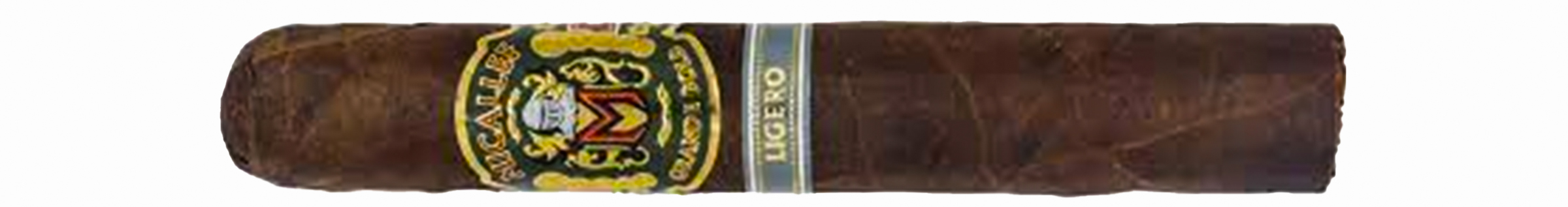 A cigar with Micallef Grande Bold Ligero label